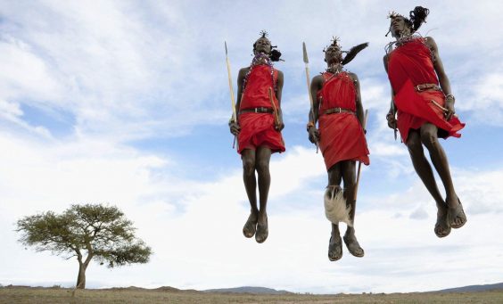 Masai jumping